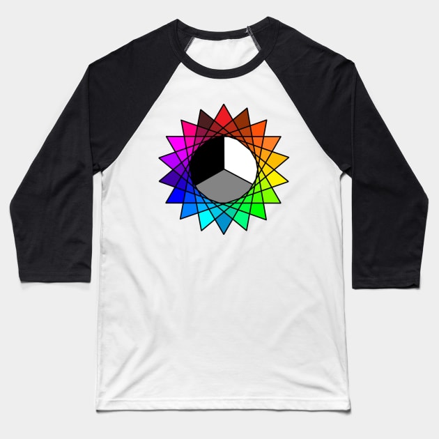 Stained Glass, Version One Baseball T-Shirt by alysan